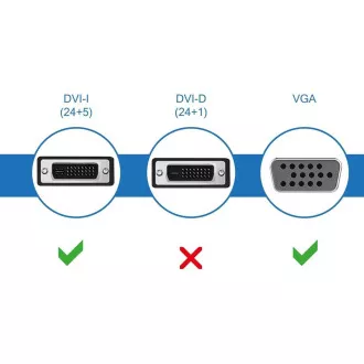 PremiumCord Adapter DVI DVI24 5M - VGA 15F