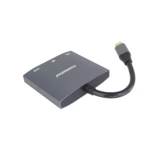 Adapter PremiumCord USB-C do HDMI, USB3.0, PD, rozdzielczość 4K i FULL HD 1080p