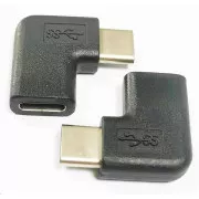 Adapter PremiumCord USB-C/żeńskie - C/żeńskie zagięty pod kątem 90°