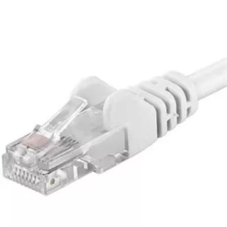 PremiumCord Kabel krosowy UTP RJ45-RJ45 CAT6 0,5m biały