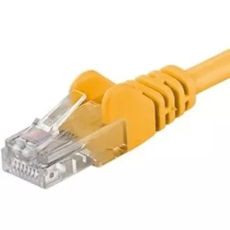PremiumCord Kabel krosowy UTP RJ45-RJ45 CAT6 1, 5m żółty