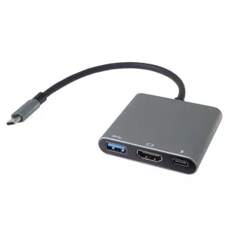 PremiumCord Adapter USB-C do HDMI   USB3.0   PD, rozdzielczość 4K i FULL HD 1080p