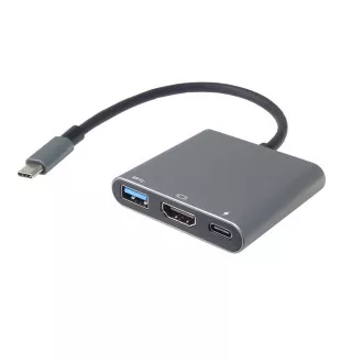 PremiumCord Adapter USB-C do HDMI   USB3.0   PD, rozdzielczość 4K i FULL HD 1080p