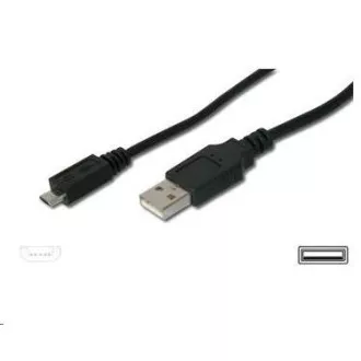 Kabel PREMIUMCORD USB 2.0 A - Micro B 1m