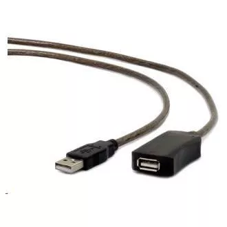 Aktywny przedłużacz GEMBIRD USB 2.0, 10 m, czarny