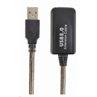 Aktywny przedłużacz GEMBIRD USB 2.0, 10 m, czarny