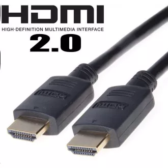 Kabel PremiumCord HDMI 2.0 High Speed   Ethernet, pozłacane złącza, 1 m