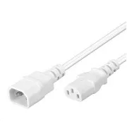 PREMIUMCORD Przedłużacz 230V, C13-C14, biały 1m