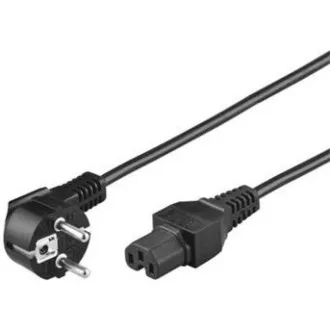 Kabel zasilający PREMIUMCORD 230V do komputera 2m Złącze IEC 320 C15 z rowkiem