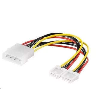 Kabel zasilający PREMIUMCORD HDD, FDD 5, 25"-2x3, 5"