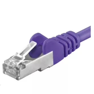 PREMIUMCORD Kabel krosowy CAT6a S-FTP, RJ45-RJ45, AWG 26/7 0, 5m fioletowy PREMIUMCORD Kabel krosowy CAT6a S-FTP, RJ45-RJ45, AWG 26/7 0, 5m fioletowy