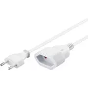 Kabel sieciowy PREMIUMCORD 230V, podwójne przedłużenie widełkowe, 3m