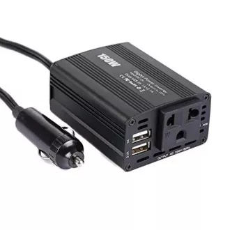 Przetwornica napięcia EUROCASE AC/DC, 12V/220V, 150W, USB, wtyczka samochodowa Przetwornica napięcia EUROCASE AC/DC, 12V/220V, 150W, USB, wtyczka samochodowa