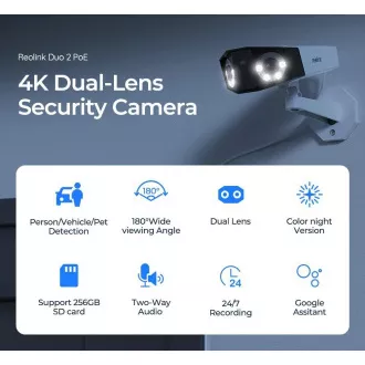 Kamera bezpieczeństwa REOLINK z serii Duo P730, Duo 2 PoE, 4 MP