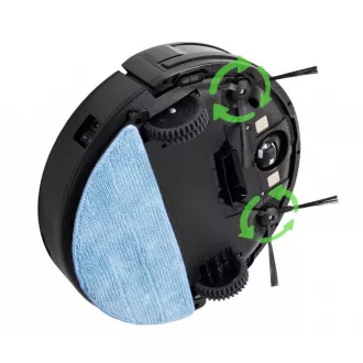 EVOLVEO RoboTrex H6, odkurzacz automatyczny, czyszczenie wodą, stacja ładująca, czarny
