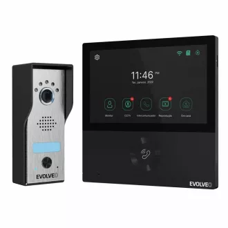 EVOLVEO DoorPhone AHD7, domowy wideodomofon WiFi ze sterowaniem bramą lub drzwiami czarny monitor EVOLVEO DoorPhone AHD7, domowy wideodomofon WiFi ze sterowaniem bramą lub drzwiami czarny monitor