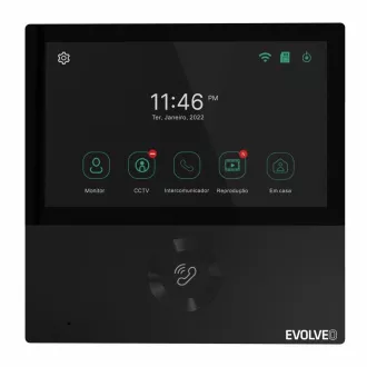 EVOLVEO DoorPhone AHD7, domowy wideodomofon WiFi ze sterowaniem bramą lub drzwiami czarny monitor EVOLVEO DoorPhone AHD7, domowy wideodomofon WiFi ze sterowaniem bramą lub drzwiami czarny monitor