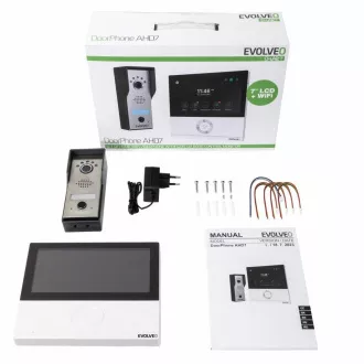 EVOLVEO DoorPhone AHD7, domowy wideodomofon WiFi ze sterowaniem bramą lub drzwiami biały monitor EVOLVEO DoorPhone AHD7, domowy wideodomofon WiFi ze sterowaniem bramą lub drzwiami biały monitor