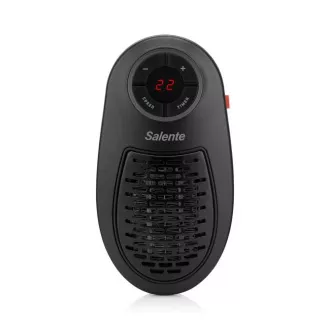 Salente HotHeat, miniwentylator na gorące powietrze, 500 W, czarny