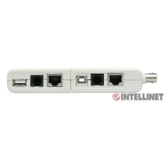 Tester okablowania Intellinet, 4 w 1, RJ11, RJ45, USB i BNC