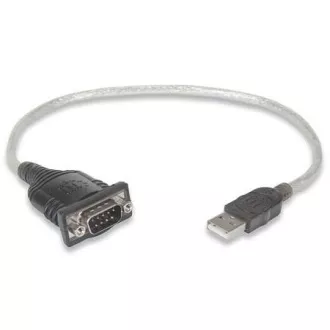 MANHATTAN konwerter USB na port szeregowy (USB AM / DB9M, RS232), blister