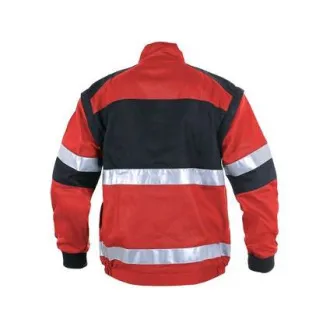 Bluzka CXS LUXY BRIGHT, męska, czerwono-czarna, rozm. 60