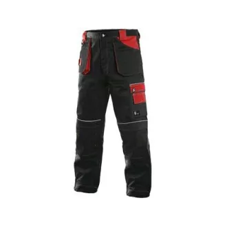 Spodnie do pasa CXS ORION TEODOR, męskie, czarno-czerwone, rozmiar 64 Spodnie do pasa CXS ORION TEODOR, męskie, czarno-czerwone, rozmiar 64
