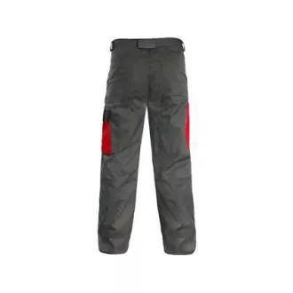 Spodnie CXS PHOENIX CEFEUS, szaro-czerwone, rozmiar 50