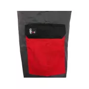 Spodnie CXS PHOENIX CEFEUS, szaro-czerwone, rozmiar 50