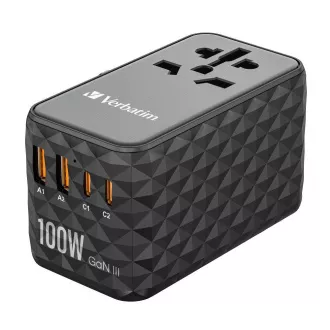 VERBATIM Uniwersalna ładowarka sieciowa UTA-06 GaN III, 100W