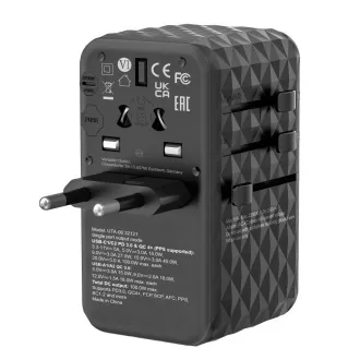 VERBATIM Uniwersalna ładowarka sieciowa UTA-06 GaN III, 100W