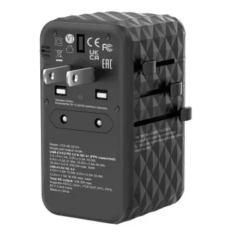 VERBATIM Uniwersalna ładowarka sieciowa UTA-06 GaN III, 100W