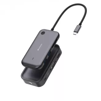 VERBATIM Display Adapter WDA-01 Share My Screen 1080P, hub USB-C