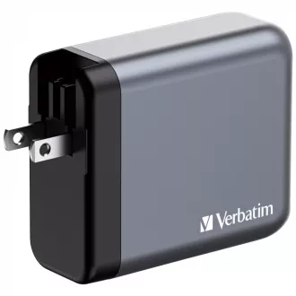 Ładowarka sieciowa VERBATIM GaN GNC-140, 140 W, 3x USB-C, 1x USB