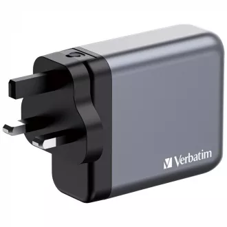 Ładowarka sieciowa VERBATIM GaN GNC-200, 200W, 3x USB-C, 1x USB Ładowarka sieciowa VERBATIM GaN GNC-200, 200W, 3x USB-C, 1x USB