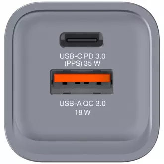 Ładowarka sieciowa VERBATIM GaN GNC-35, 35 W, 1x USB-C, 1x USB Ładowarka sieciowa VERBATIM GaN GNC-35, 35 W, 1x USB-C, 1x USB