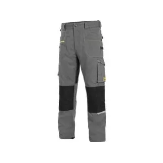 Spodnie CXS STRETCH, męskie, szaro-czarne, rozmiar 58