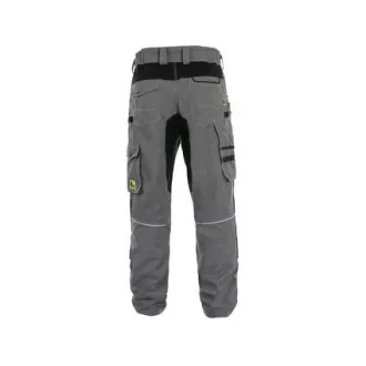 Spodnie CXS STRETCH, męskie, szaro-czarne, rozmiar 64
