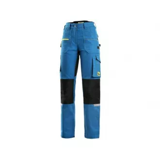 Spodnie CXS STRETCH damskie, średni niebieski - czarny, rozmiar 48