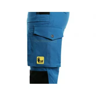 Spodnie CXS STRETCH damskie, średni niebieski - czarny, rozmiar 56