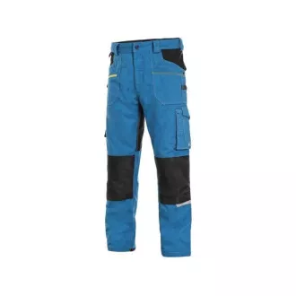 Spodnie CXS STRETCH, 170-176cm, męskie, średnio niebiesko-czarne, rozmiar 46