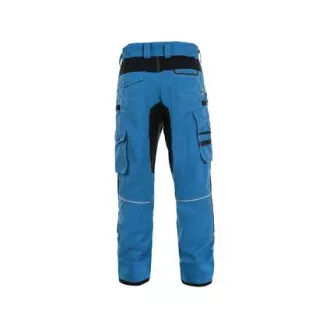 Spodnie CXS STRETCH, 170-176cm, męskie, średnio niebiesko-czarne, rozmiar 60