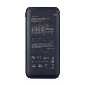 Powerbank ADATA C100, 10000 mAh, czarny