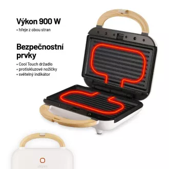 Opiekacz do kanapek Lauben 3w1 900WW