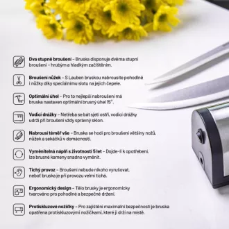 Ostrzałka do noży Lauben 4700SB