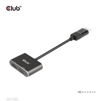 Club3D Hub MST (Multi Stream Transport) DisplayPort 1.4 do DisplayPort HDMI 4K60Hz (M/F) Club3D Hub MST (Multi Stream Transport) DisplayPort 1.4 do DisplayPort HDMI 4K60Hz (M/F)