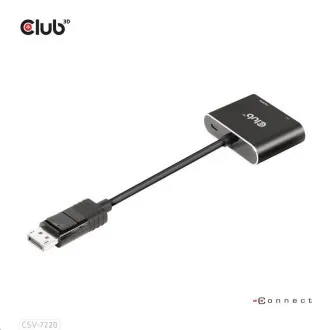 Club3D Hub MST (Multi Stream Transport) DisplayPort 1.4 do DisplayPort HDMI 4K60Hz (M/F) Club3D Hub MST (Multi Stream Transport) DisplayPort 1.4 do DisplayPort HDMI 4K60Hz (M/F)