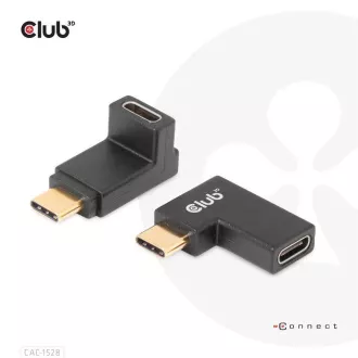 Zestaw 2 adapterów kątowych Club3D USB-C Gen2, 4K120Hz, 240W, (M/F)
