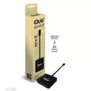 Club3D Video hub MST USB-C do 2xHDMI   USB-C PD 3.0, 4K60Hz