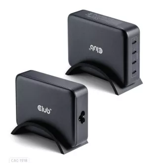 Ładowarka podróżna Club3D 240 W w technologii GaN, 4xUSB-C, obsługa PPS   PD 3.1